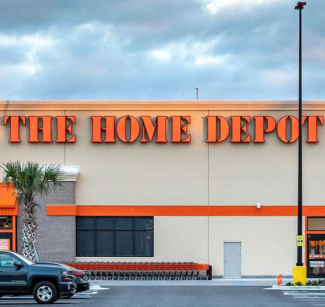 The Home Depot store entrance
